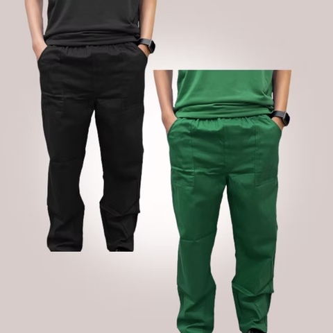 Calça em Brim Profissional - Branca,Preta,Azul,Cinza e Verde - (Tamanha: P, M, G e GG) Calça em Brim Profissional - Branca,Preta,Azul,Cinza e Verde - (Tamanha: P, M, G e GG)