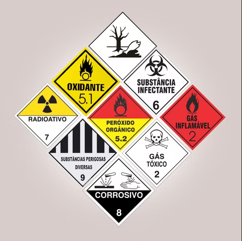 Placas Cargas Perigosas 30X30 Placas Cargas Perigosas 30X30